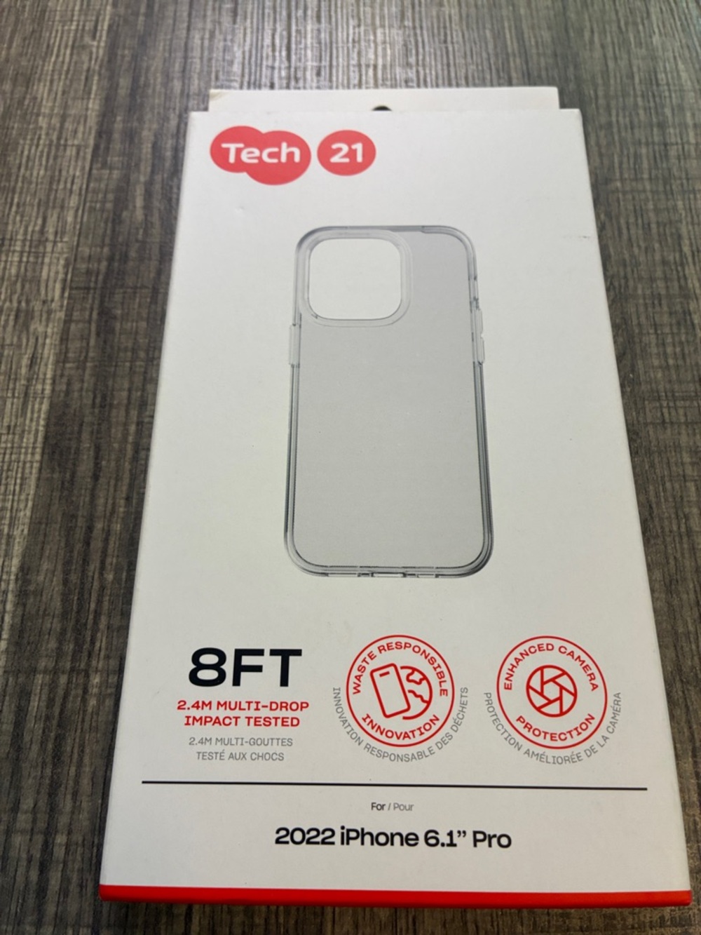 tech21 Transparent Clear Protective Case for 2022 iPhone 6.1" Pro